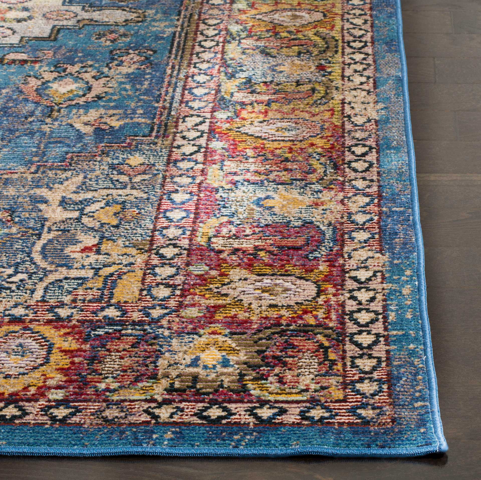 Harmony Blue/Rose Area Rug - Image 3