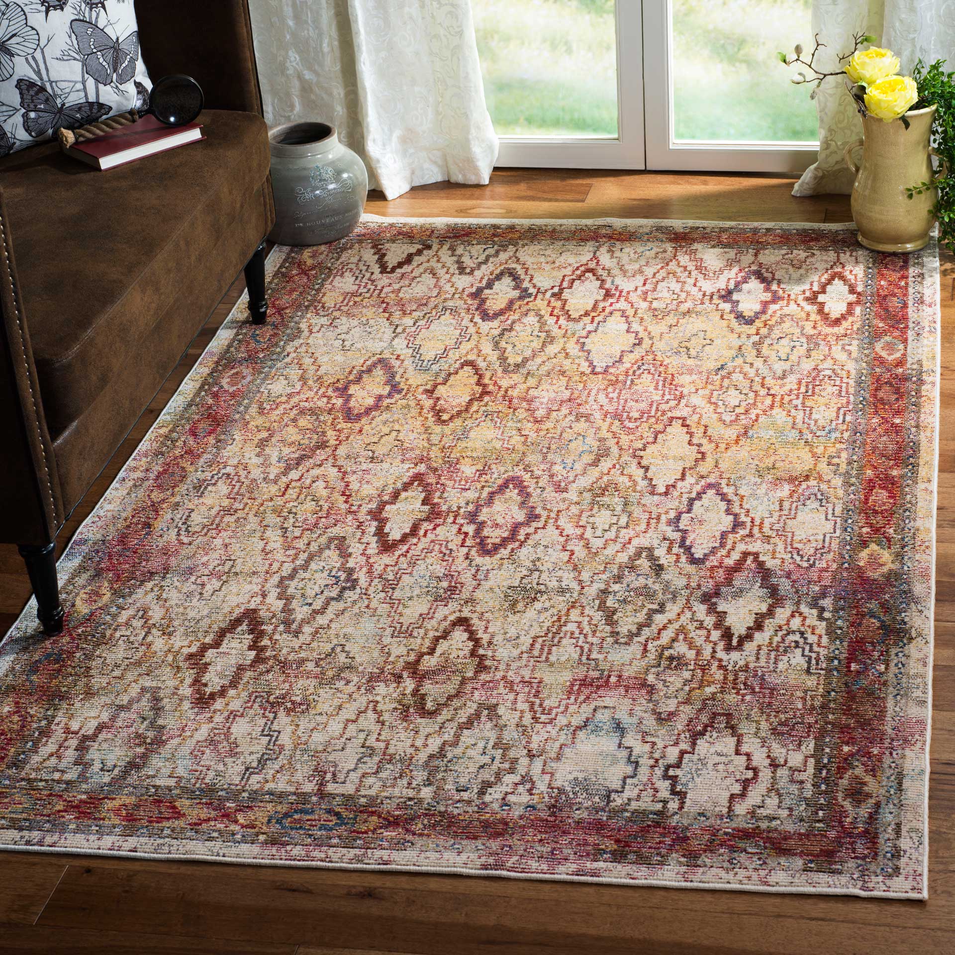 Harmony Cream/Rose Area Rug - Image 6