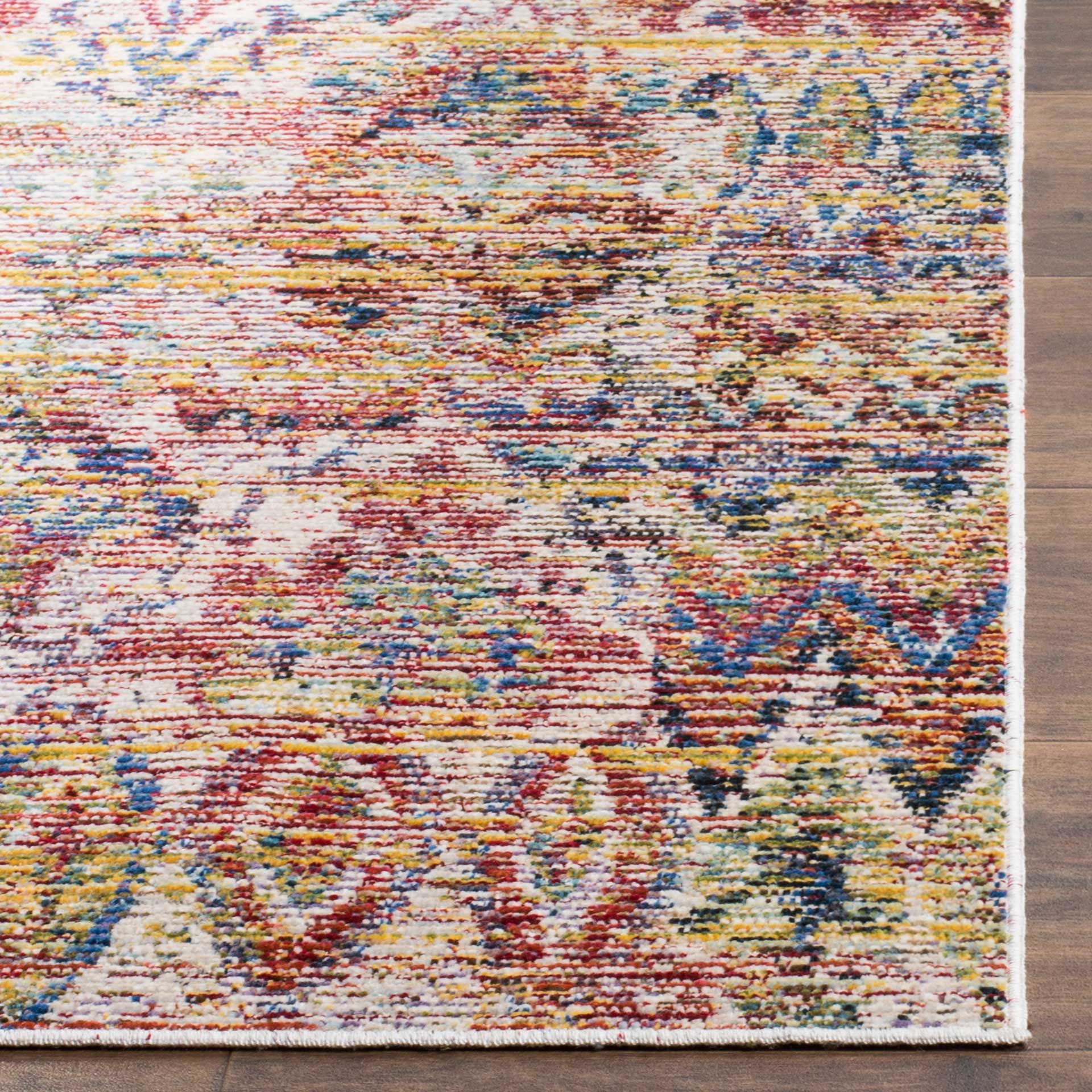 Harmony Ikat Light Gray/Rose Area Rug - Image 3