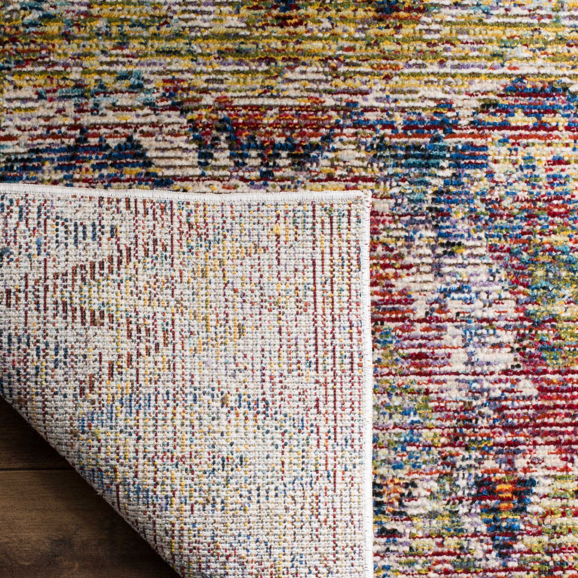 Harmony Ikat Light Gray/Rose Area Rug - Image 4