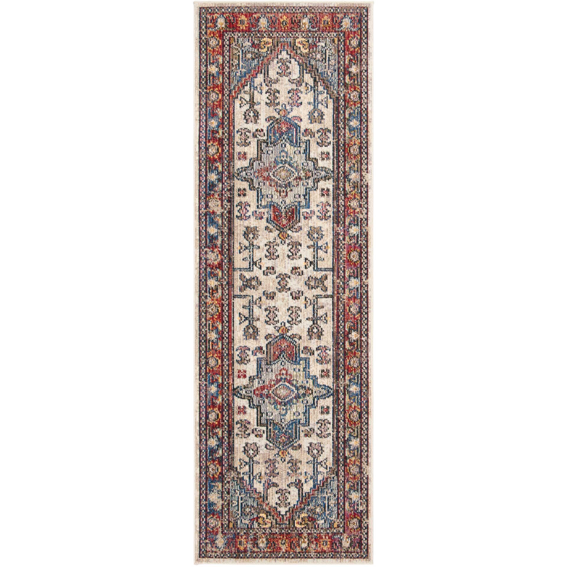 Harmony Light Gray/Rose Runner Rug
