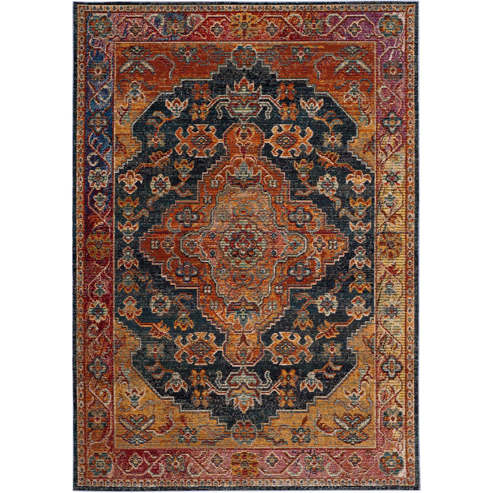 Harmony Navy/Gold Area Rug - Image 2