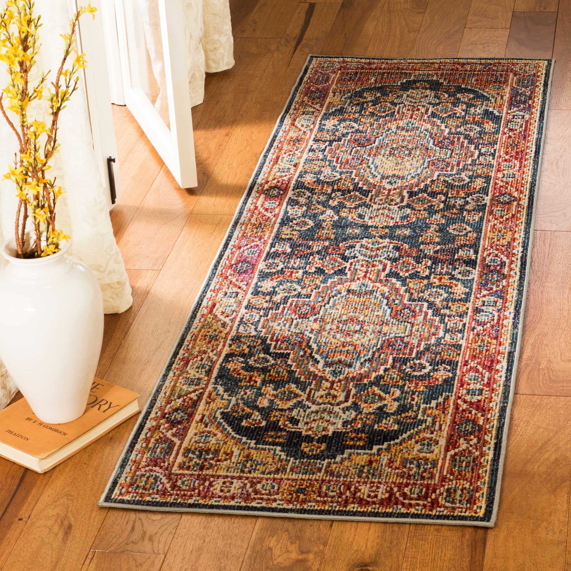 Harmony Navy/Gold Runner Rug - Image 2