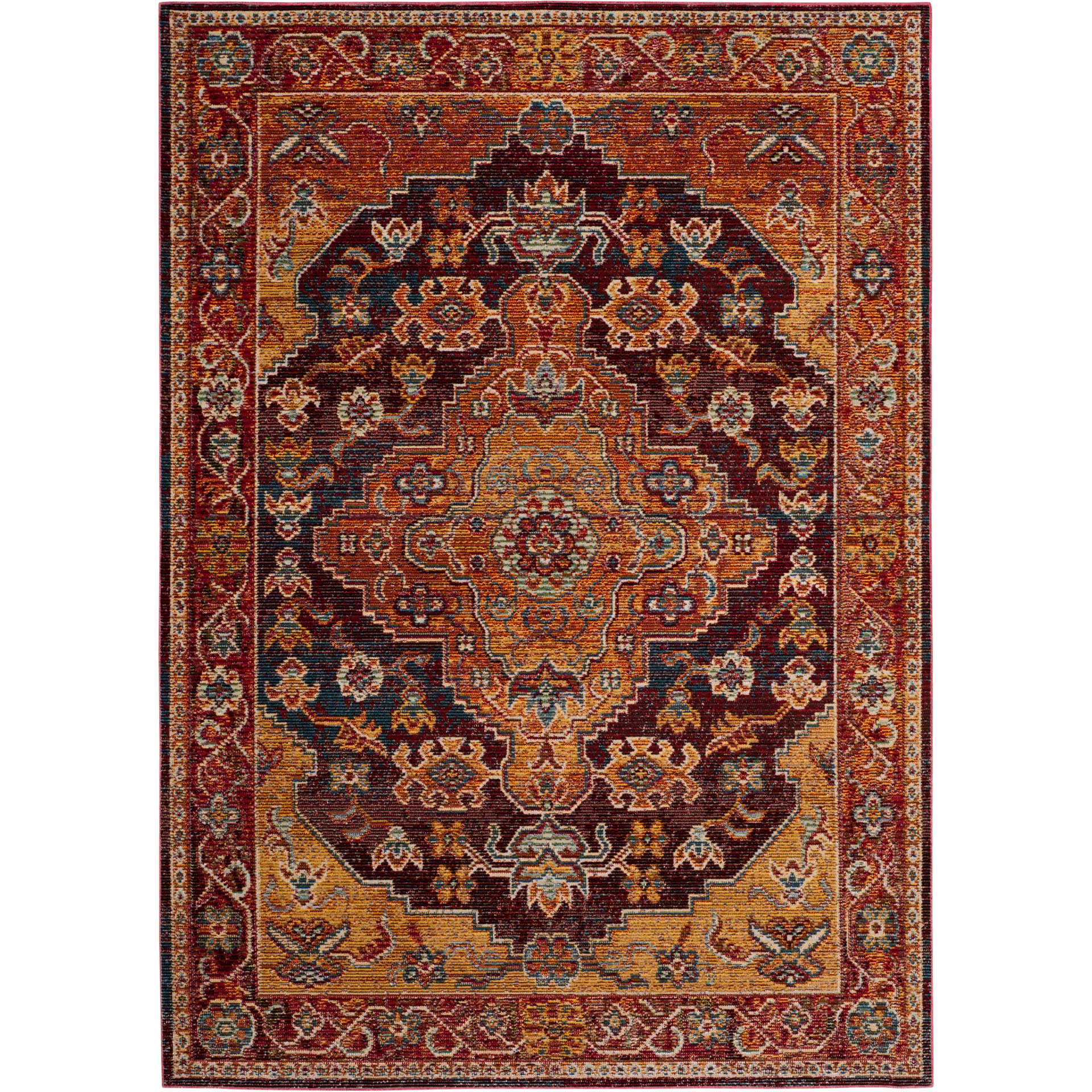 Harmony Ruby/Gold Area Rug - Image 2