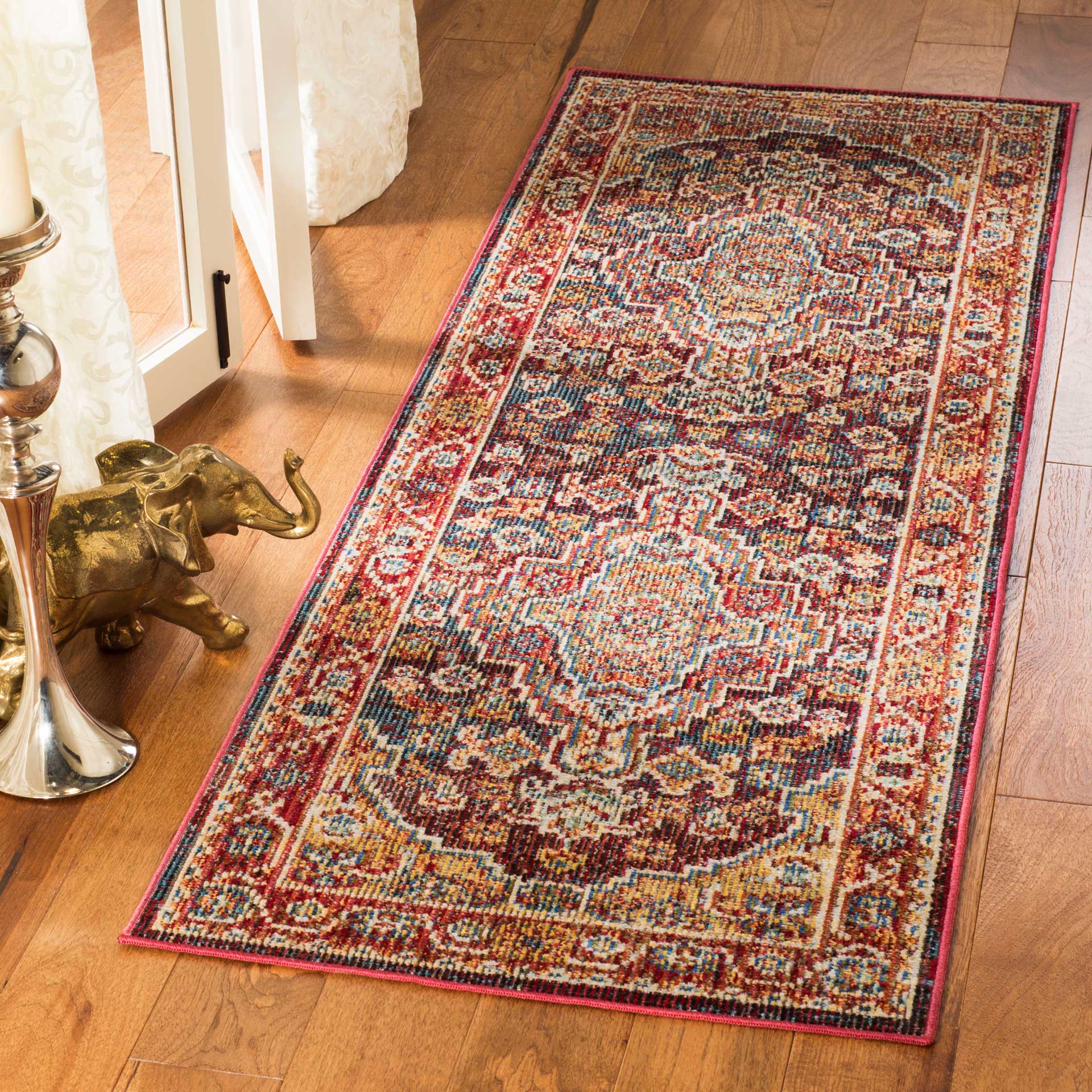 Harmony Ruby/Gold Runner Rug - Image 2