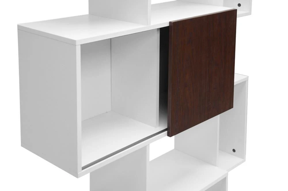 Harriet Bookshelf White & Walnut - Image 3