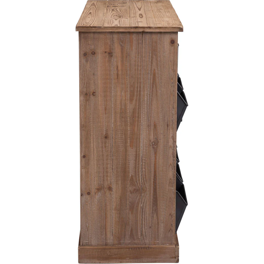 Harriet Cabinet Natural Pine & Industrial Gray - Image 2