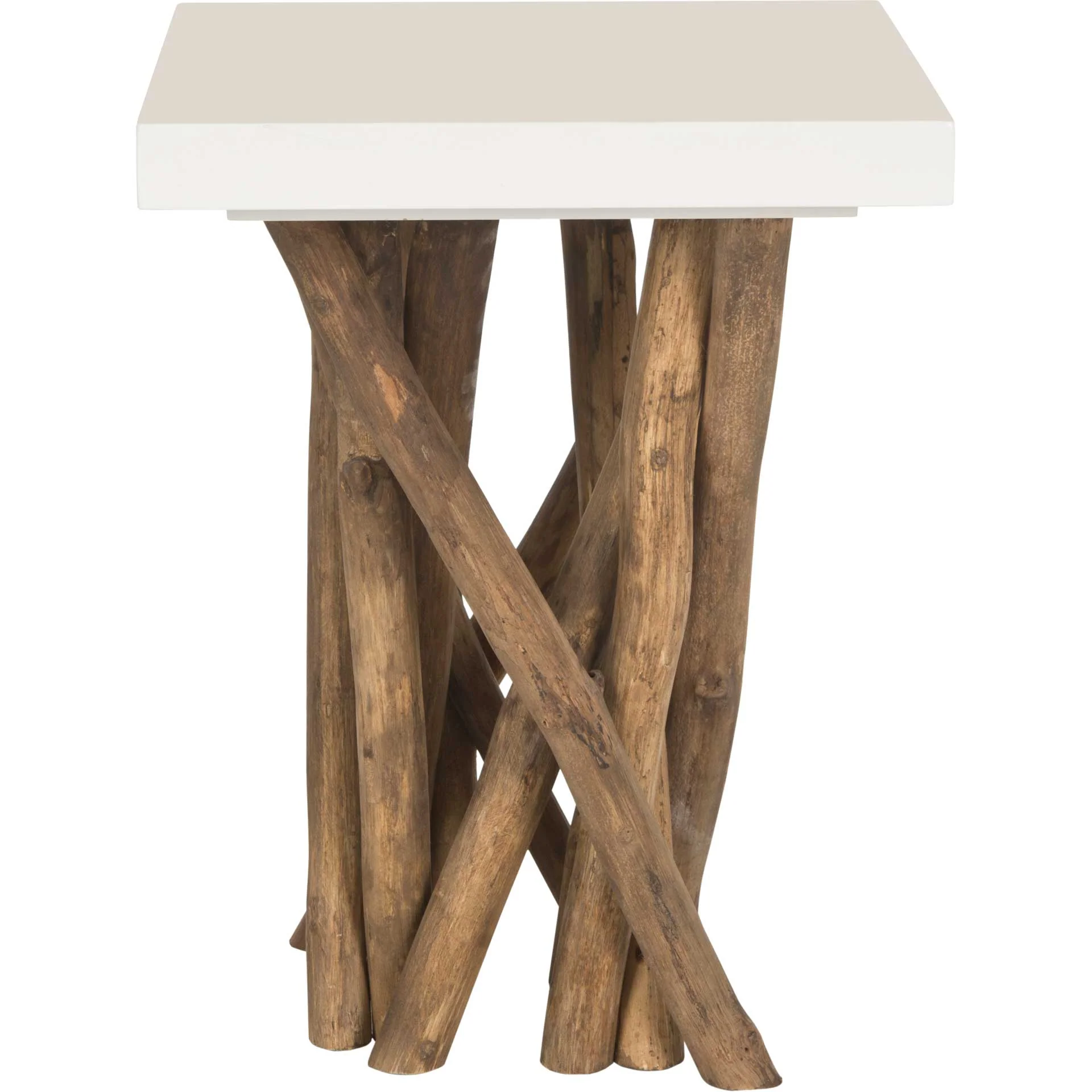 Harris Branched Side Table White/Natural - Image 2