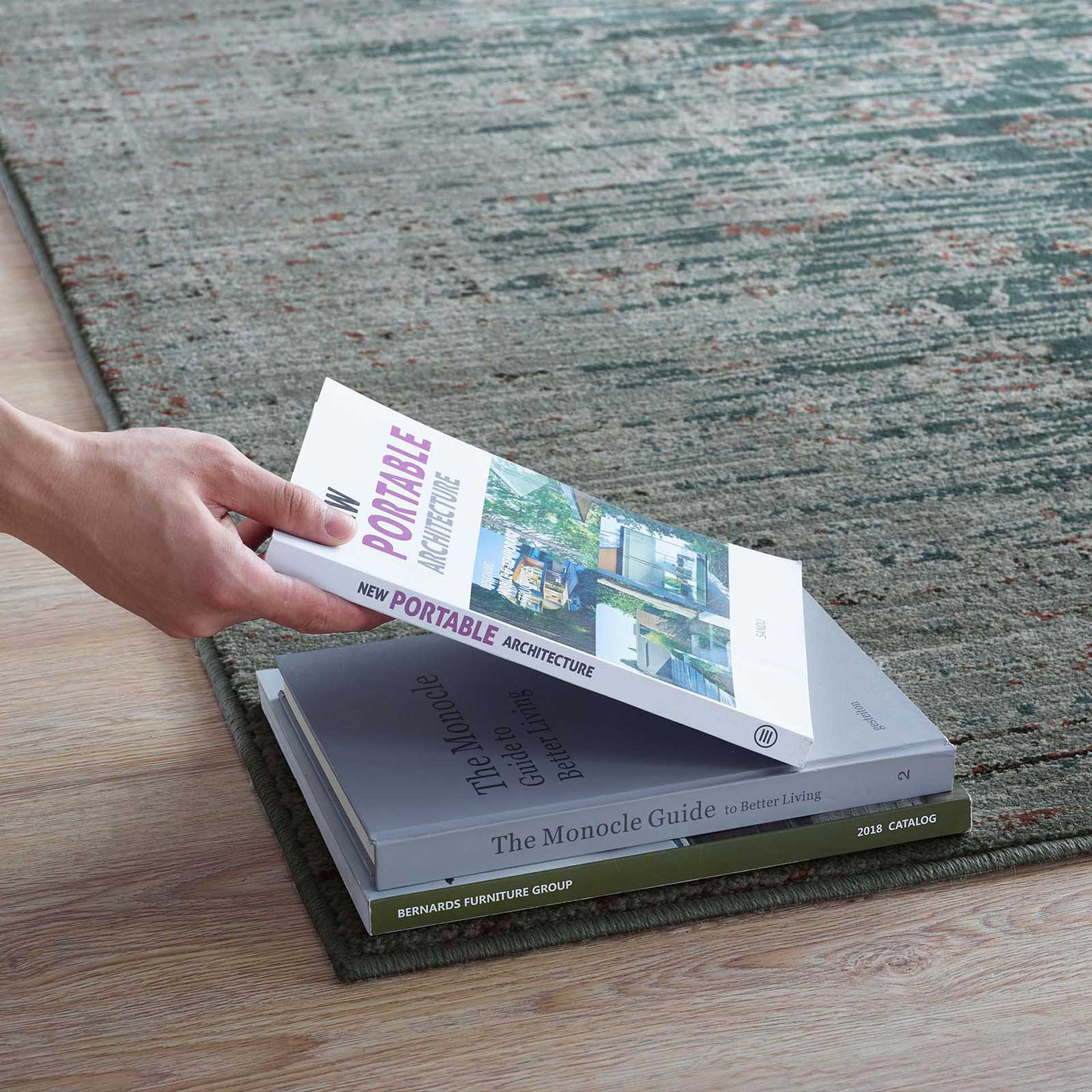 Harvard Area Rug Teal/Beige/Brown - Image 5