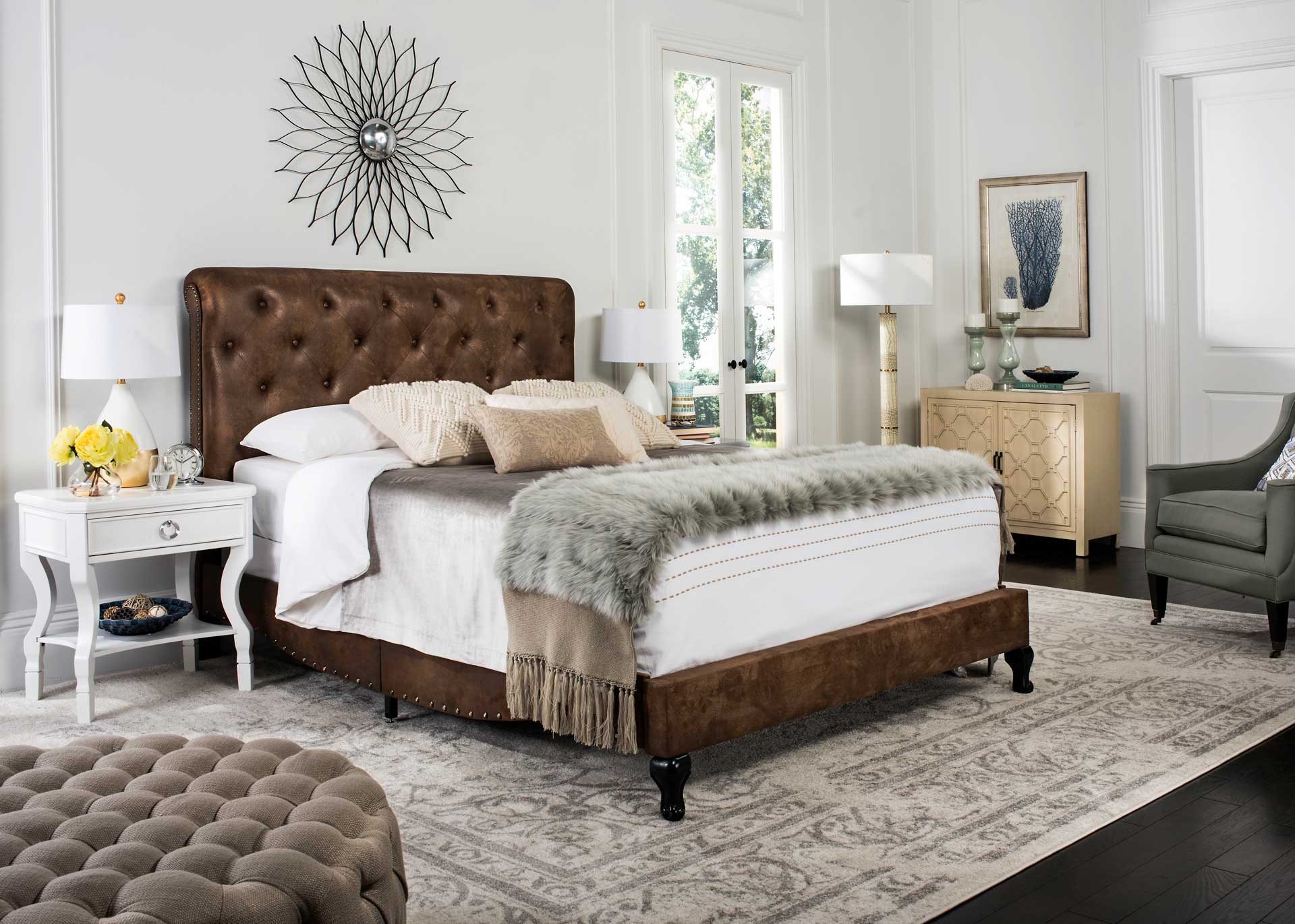 Harvey Upholstered Bed Coffee - Image 5