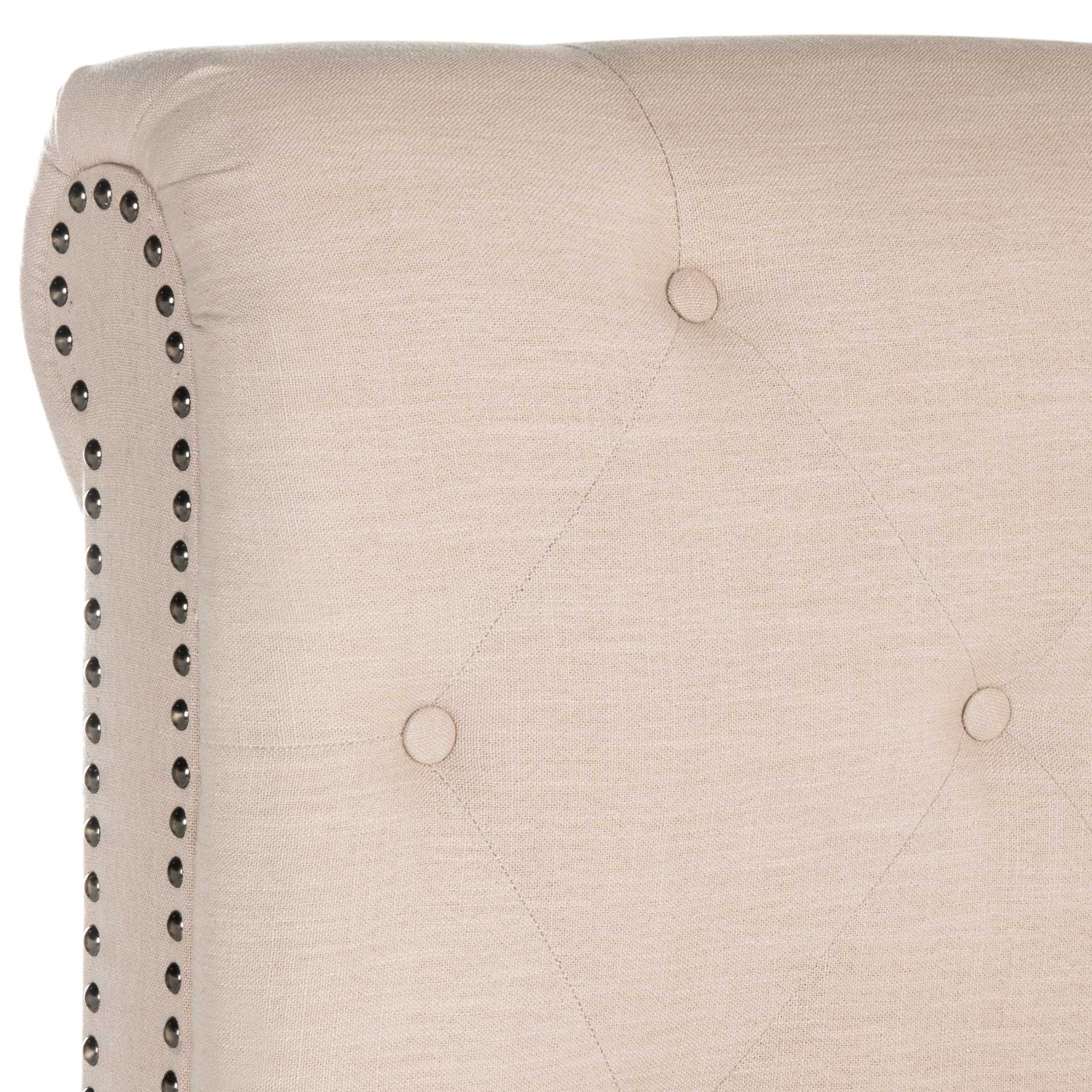 Harvey Upholstered Bed Light Beige - Image 3