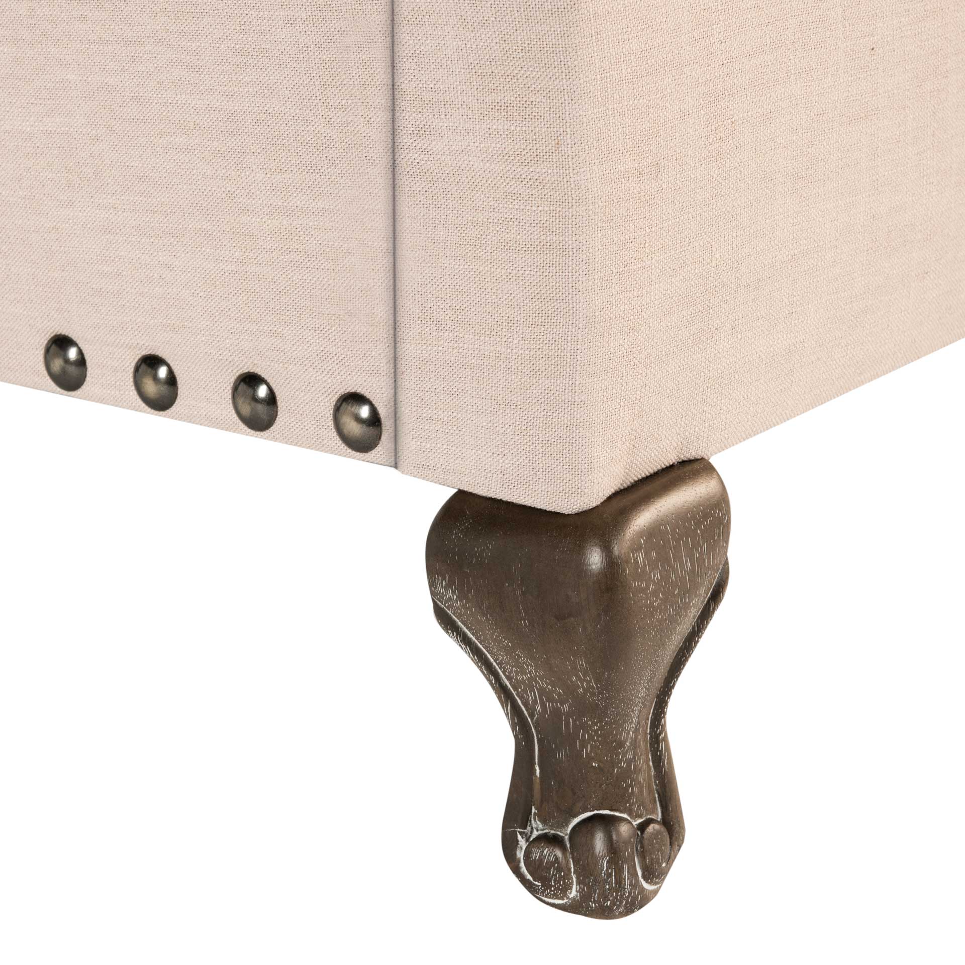 Harvey Upholstered Bed Light Beige - Image 4