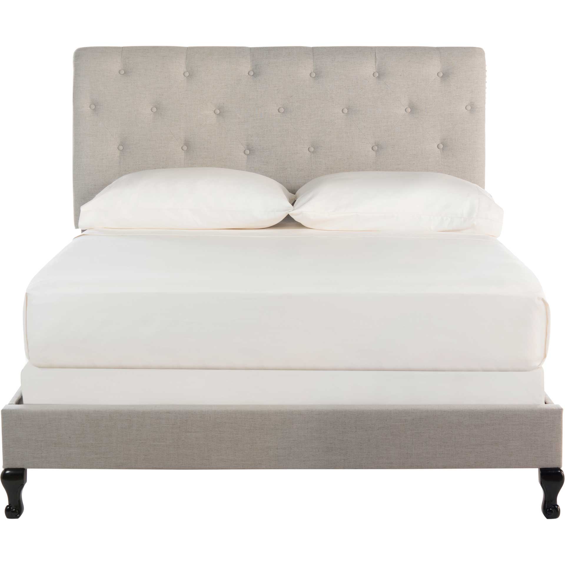 Harvey Upholstered Bed Light Gray - Image 2