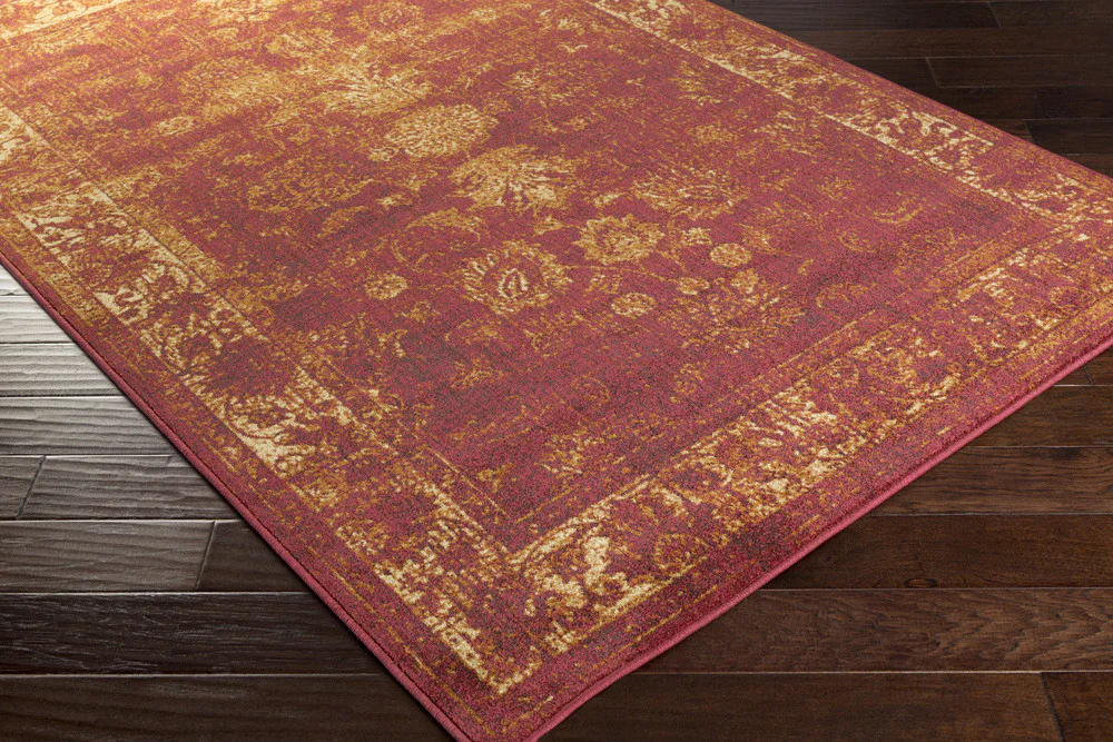 Hathaway Burgundy/Gold Area Rug - Image 3