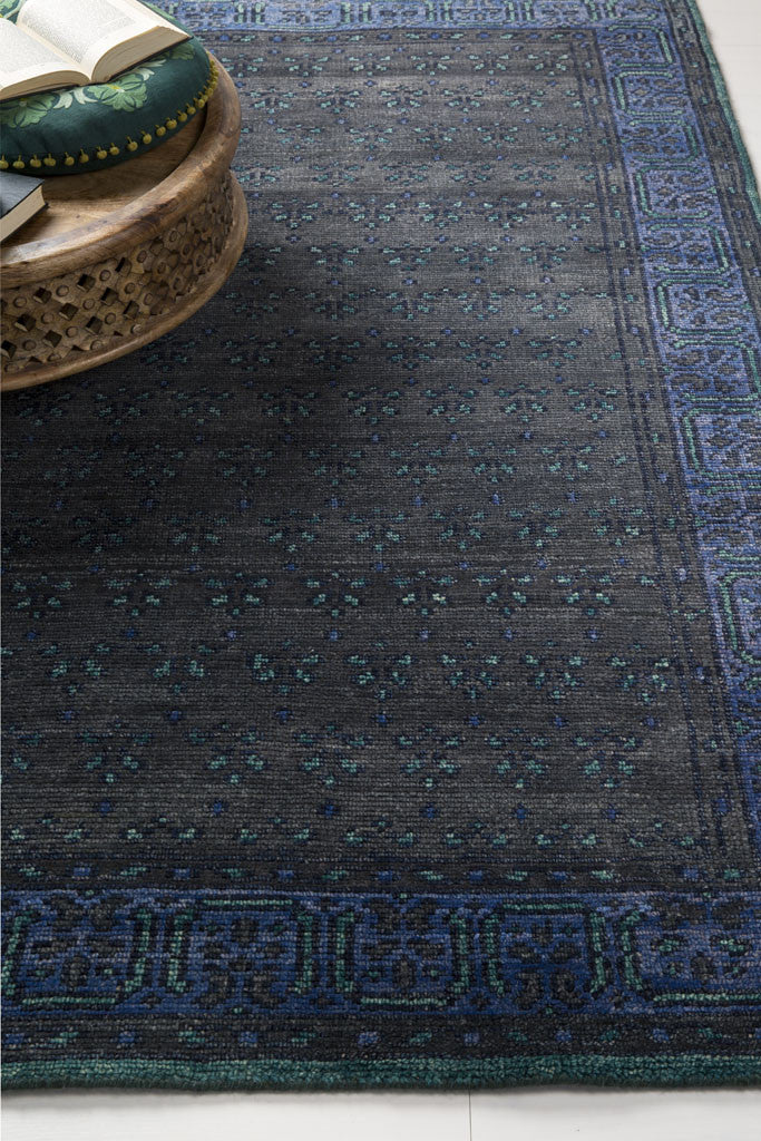 Haven Black/Navy Area Rug - Image 5