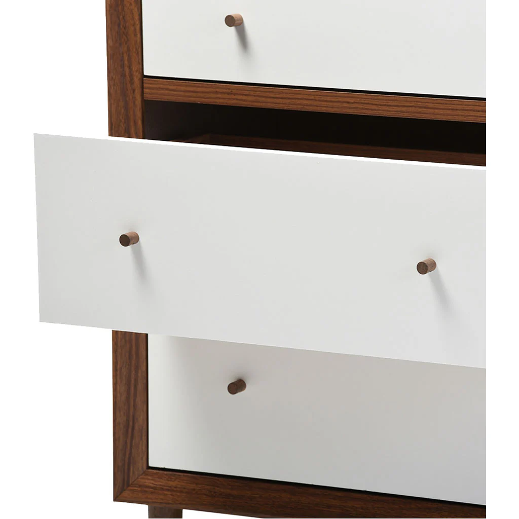 Haven Modern Dresser White/Walnut - Image 3