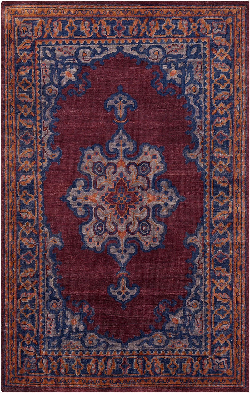 Haven Rust/Cobalt Area Rug - Image 2