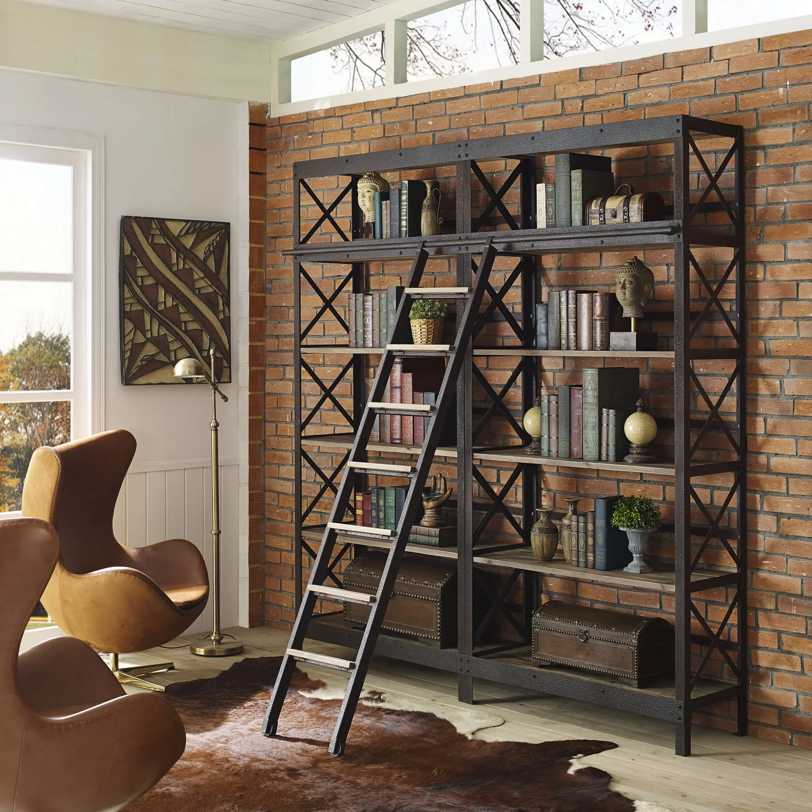 Head Wood Bookshelf Brown - Image 4