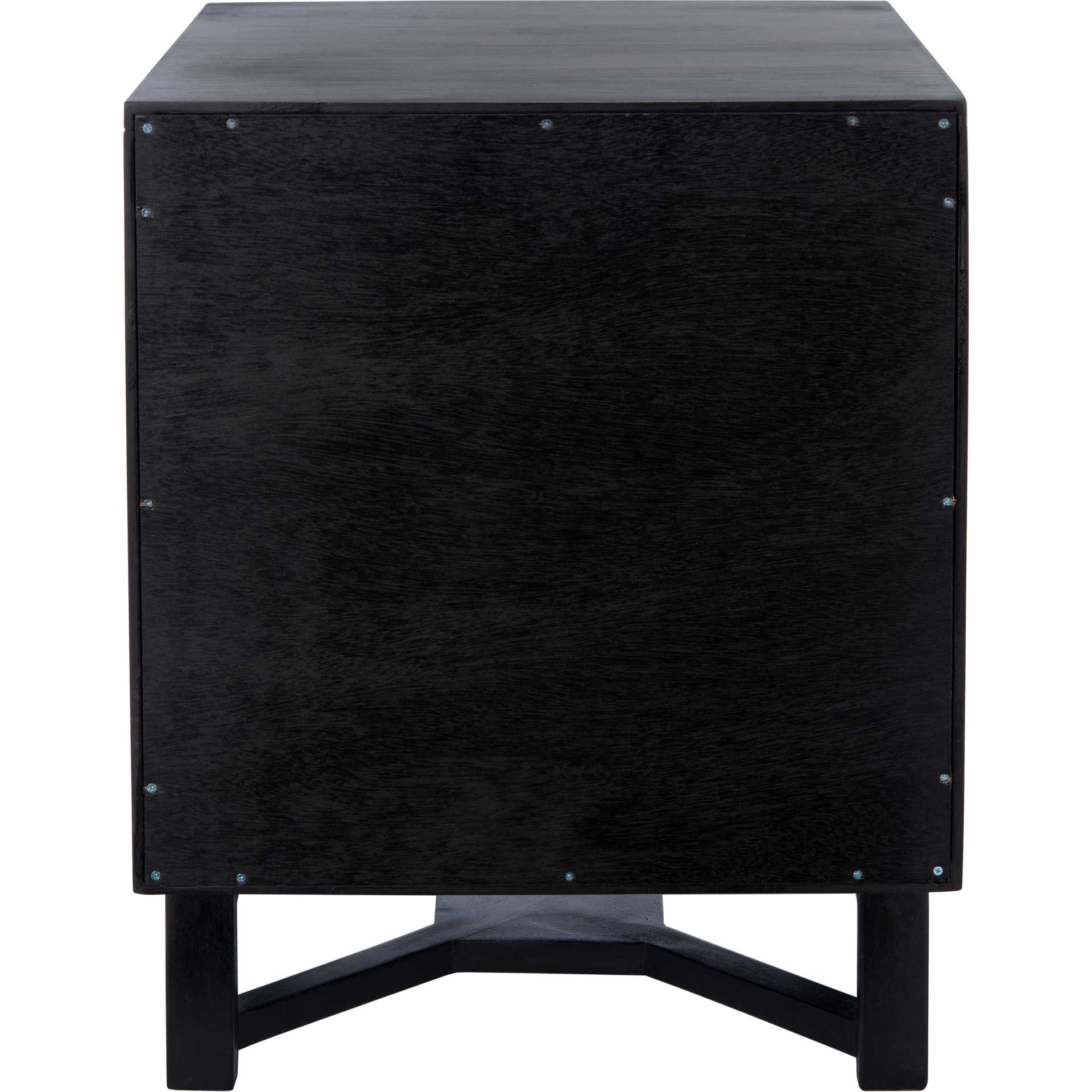 Healy 2 Drawer Nightstand Black/Natural - Image 4