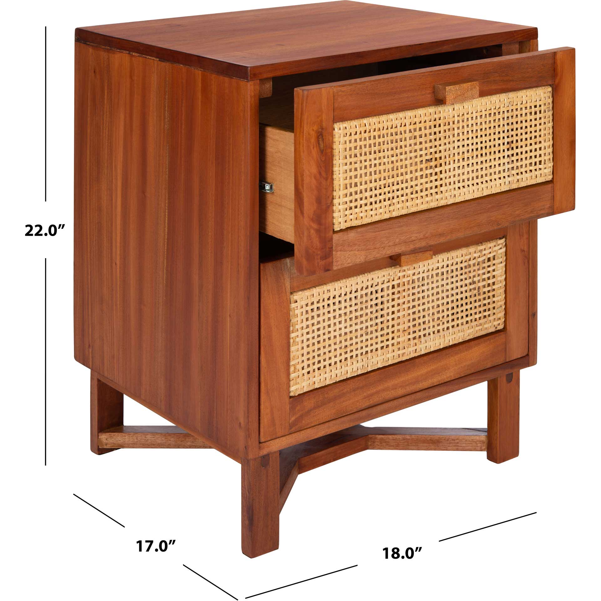 Healy 2 Drawer Nightstand Natural - Image 9