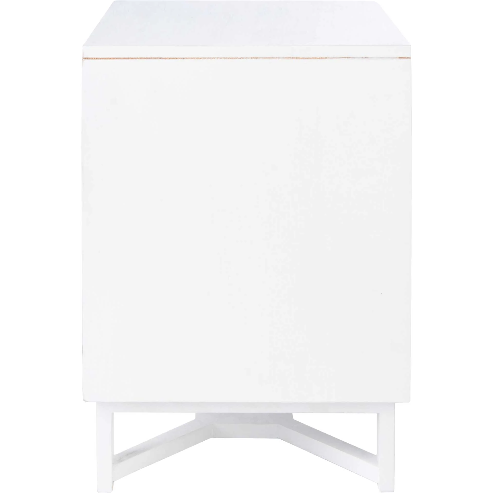 Healy 2 Drawer Nightstand White/Natural - Image 3