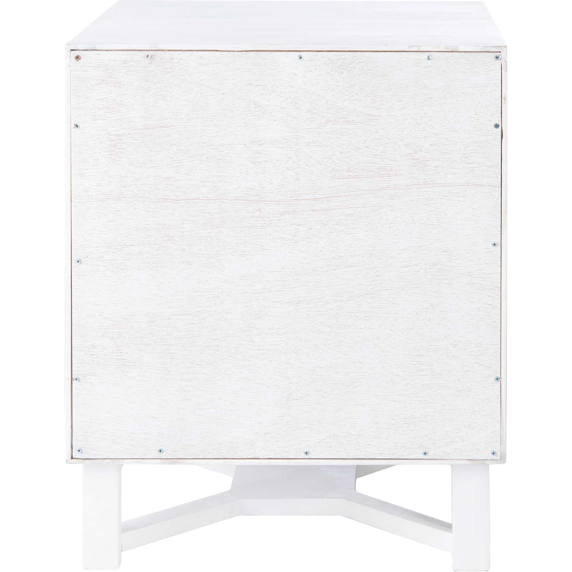 Healy 2 Drawer Nightstand White/Natural - Image 4