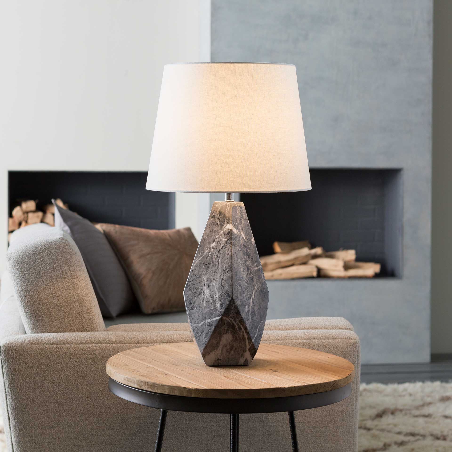 Helen Table Lamp White/Black - Image 7