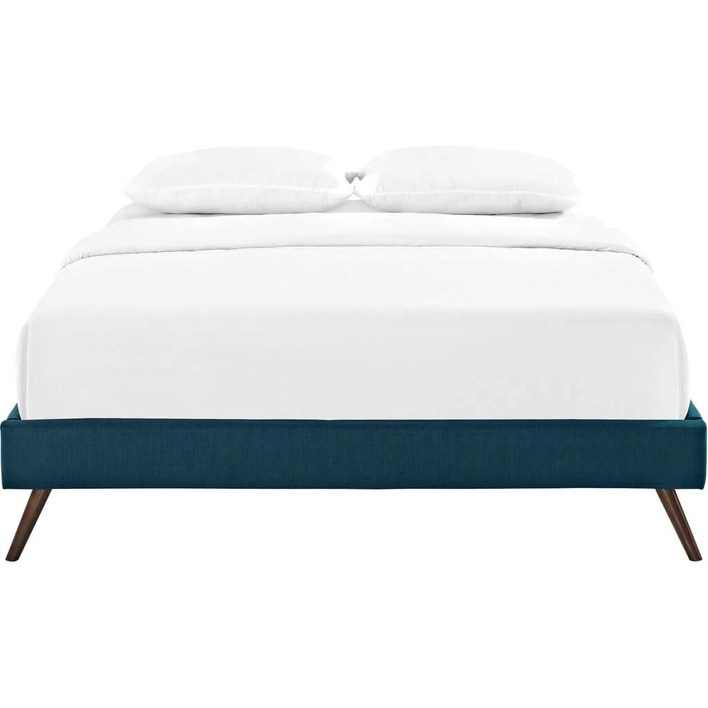 Helena Fabric Bed Azure - Image 3