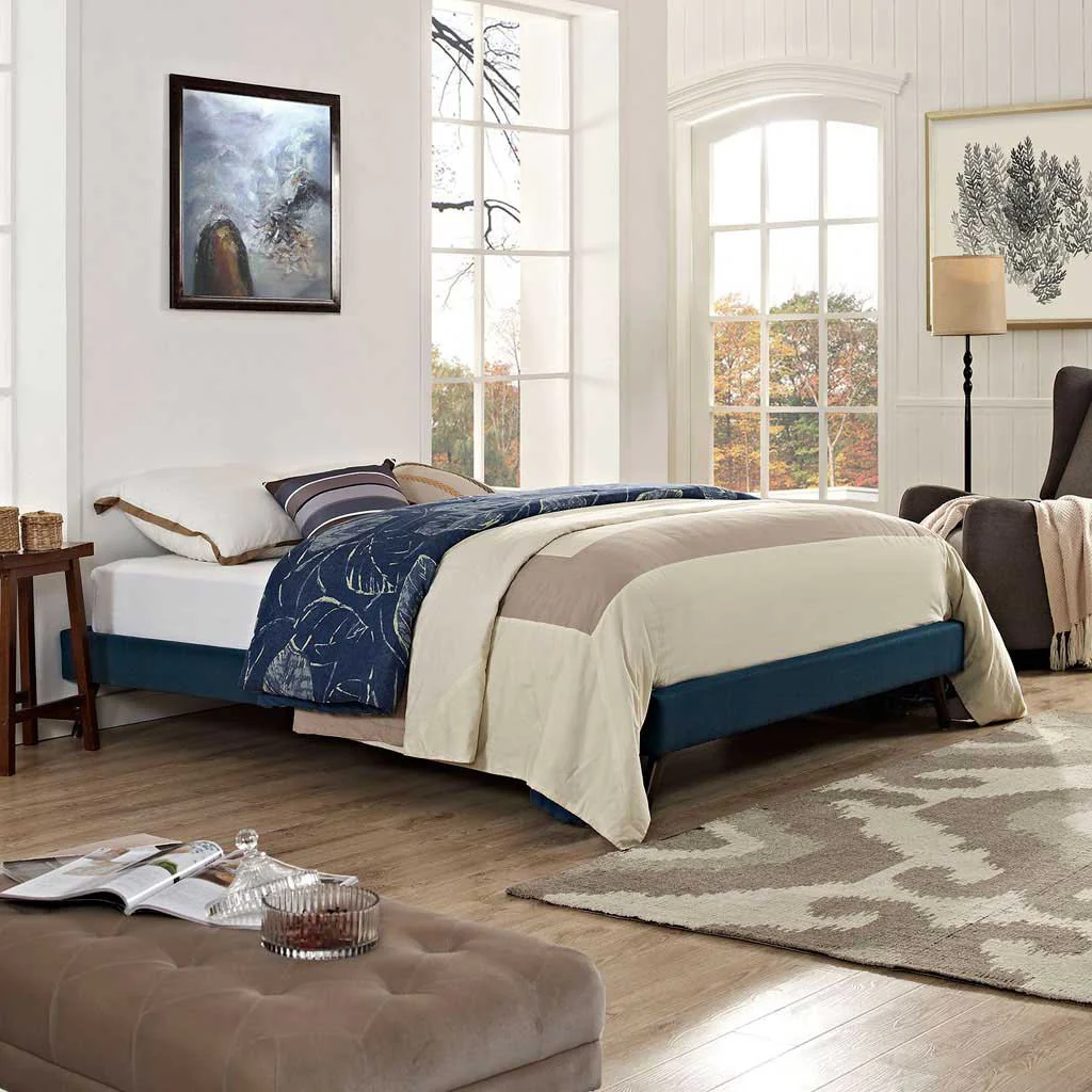 Helena Fabric Bed Azure - Image 5