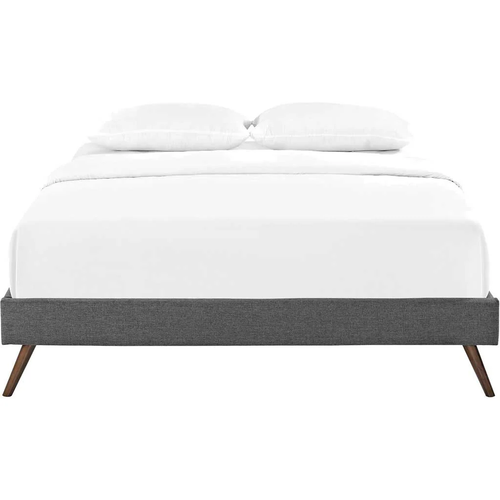 Helena Fabric Bed Gray - Image 3