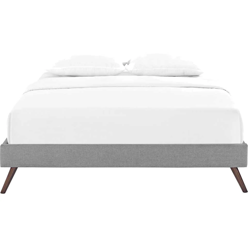 Helena Fabric Bed Light Gray - Image 2