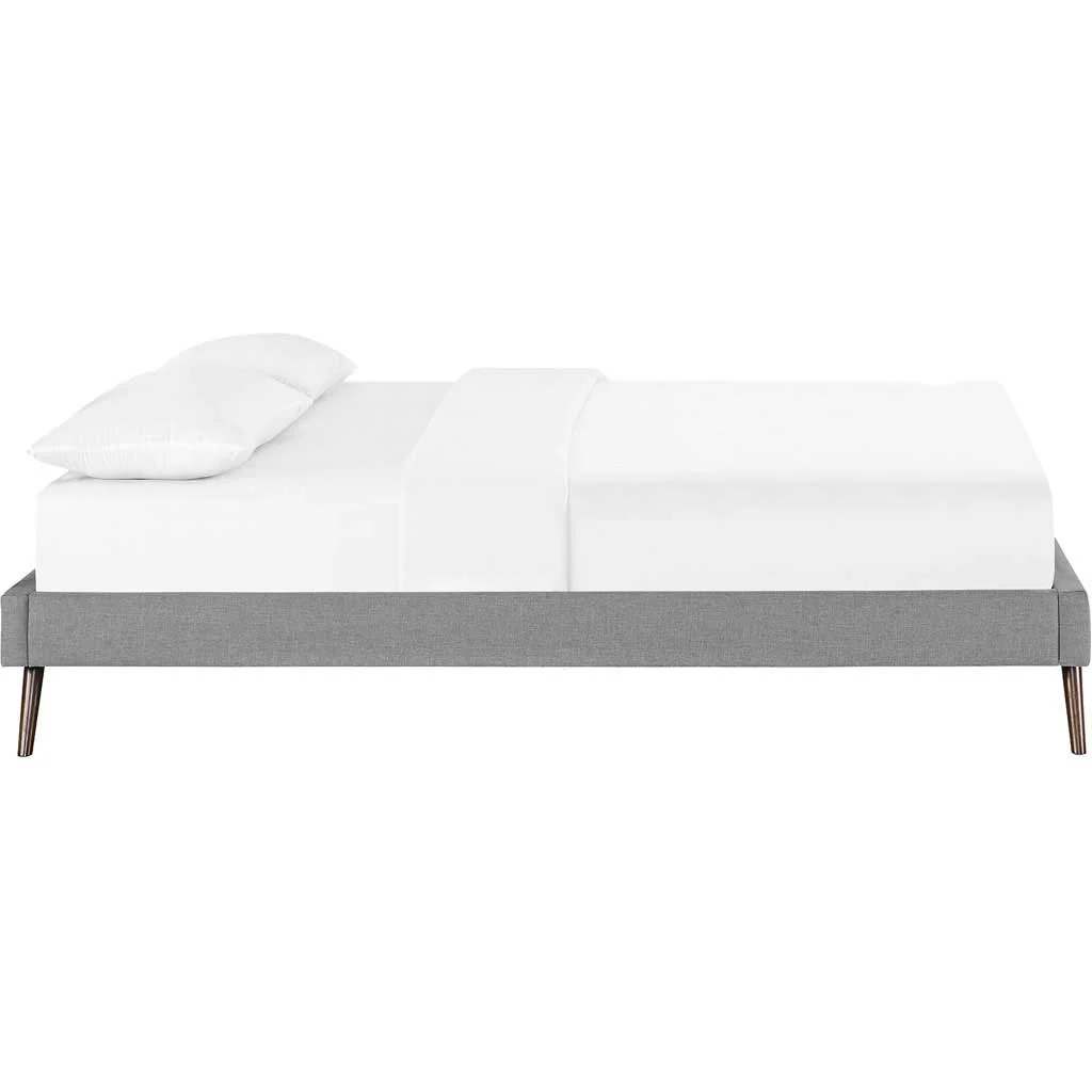Helena Fabric Bed Light Gray - Image 3