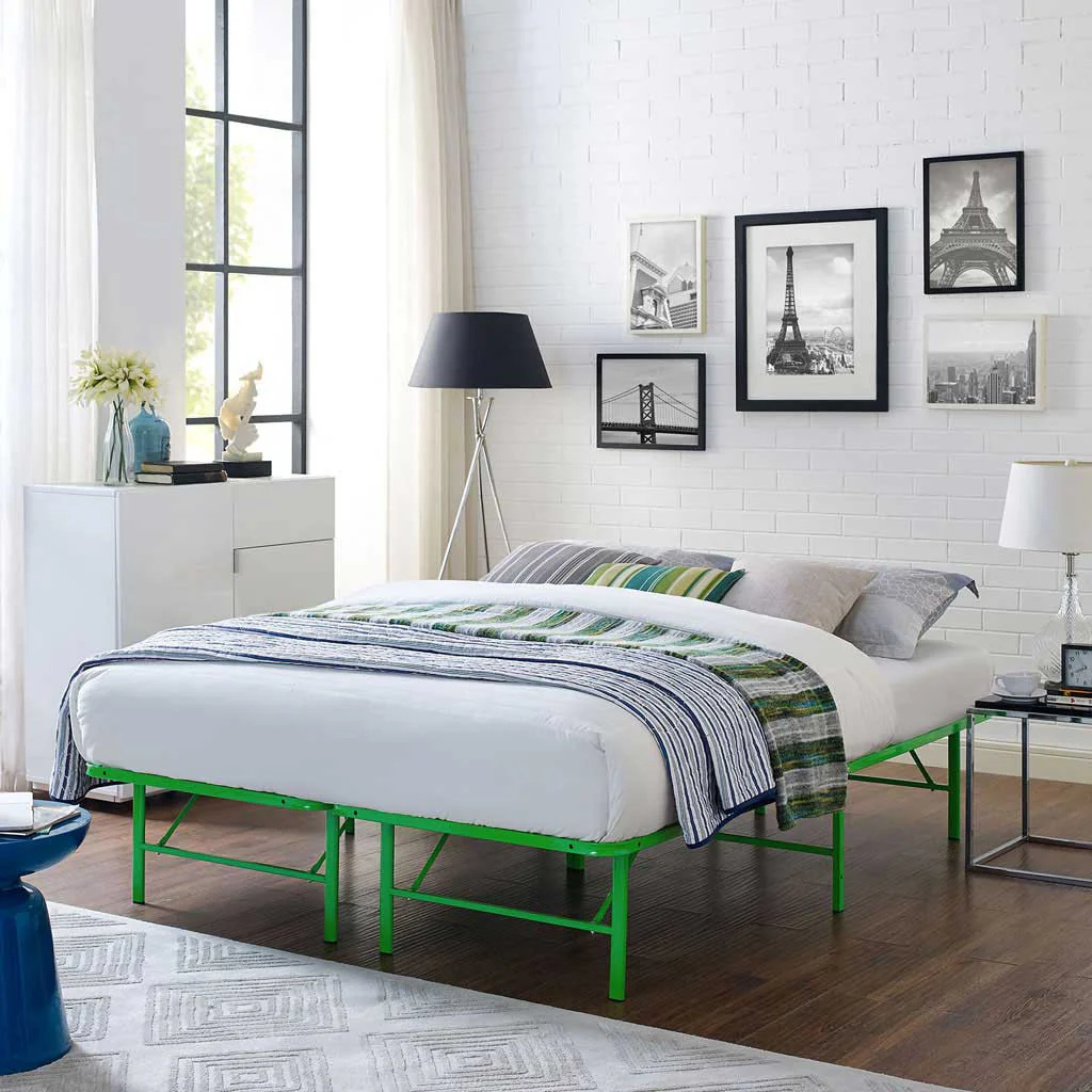Henry Stainless Steel Bed Green - Image 6