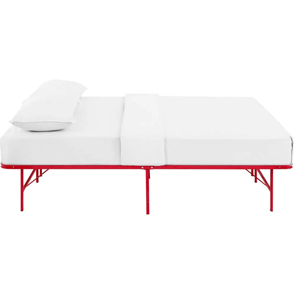 Henry Stainless Steel Bed Red - Image 2