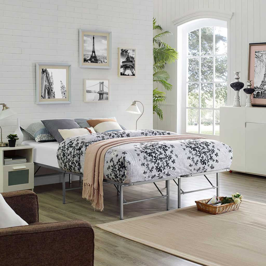 Henry Stainless Steel Bed Silver - Image 6