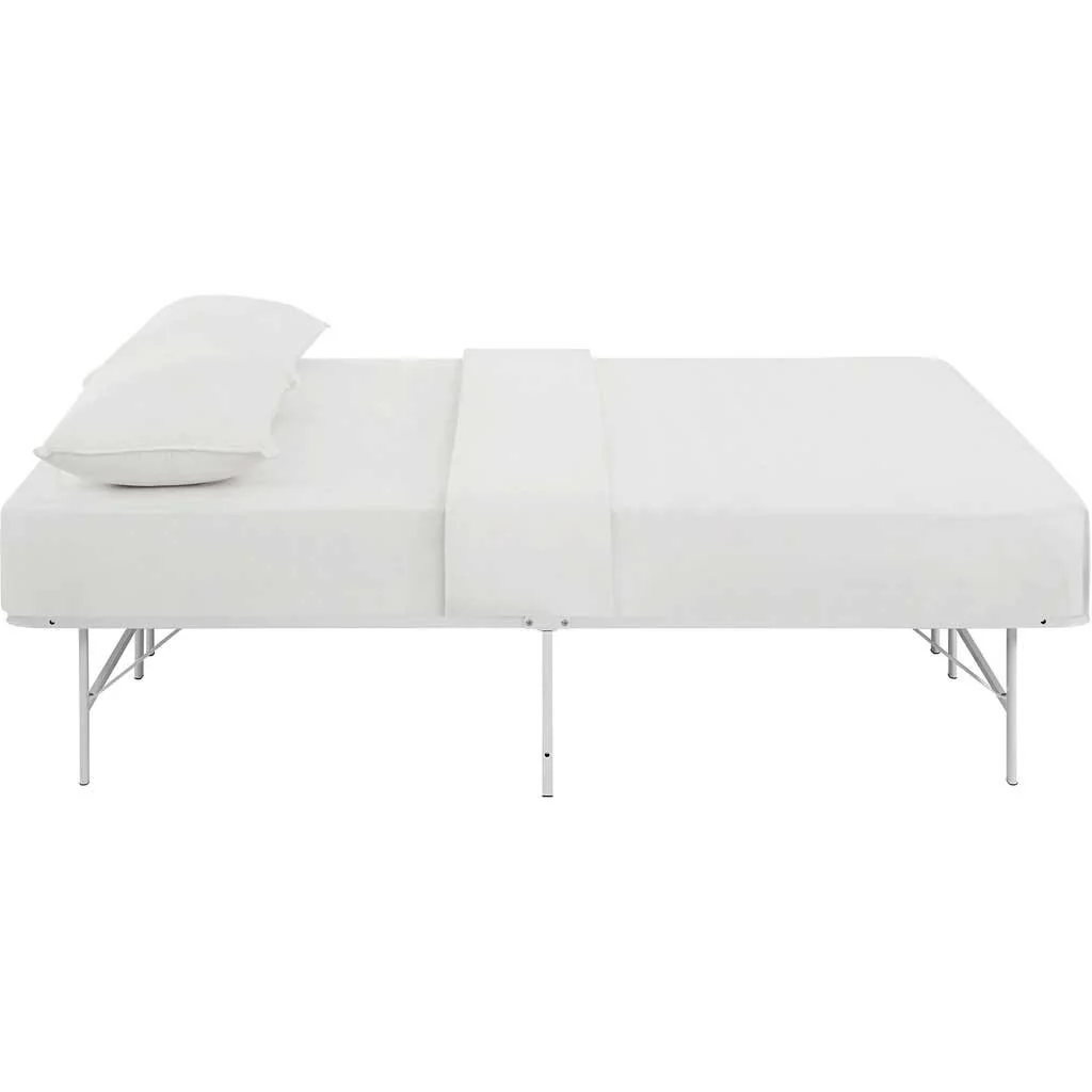 Henry Stainless Steel Bed White - Image 2
