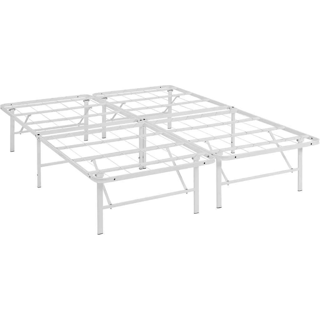 Henry Stainless Steel Bed White - Image 4