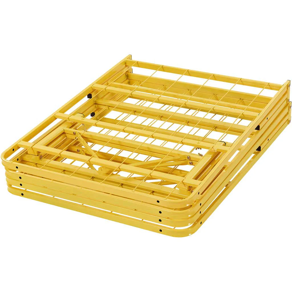 Henry Stainless Steel Bed Yellow - Image 5