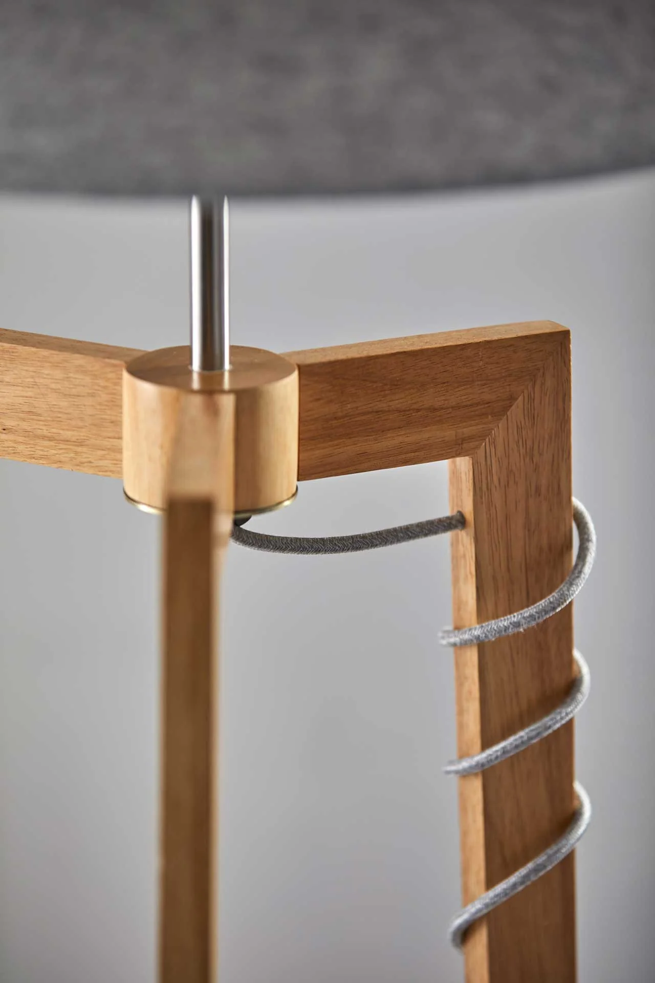 Herblay Shelf Floor Lamp Natural/Gray - Image 3