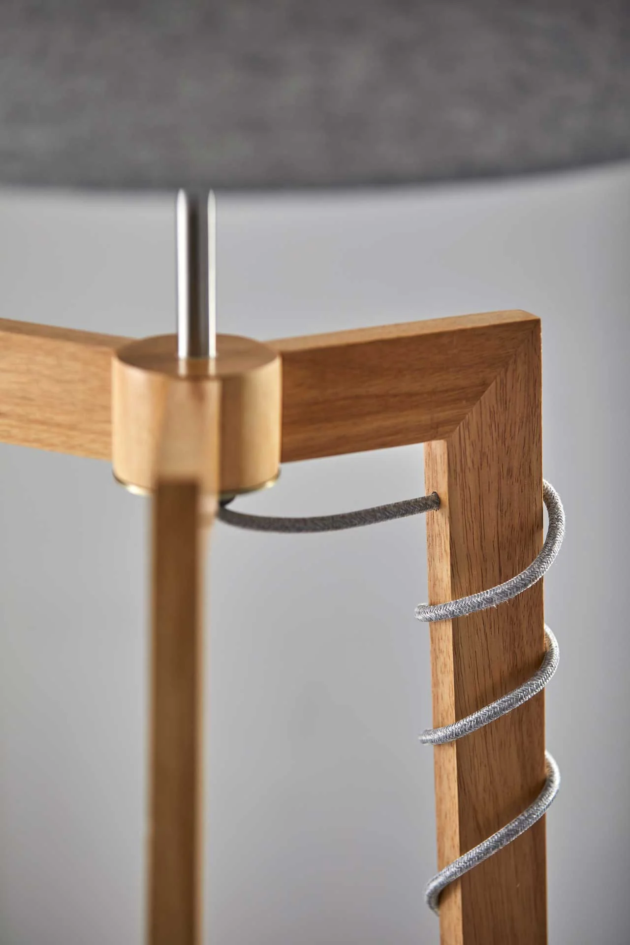 Herblay Shelf Floor Lamp Natural/Gray - Image 4