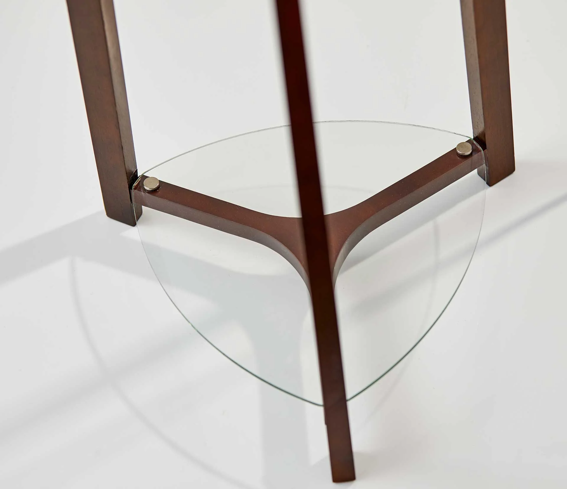Herblay Shelf Floor Lamp Walnut - Image 3