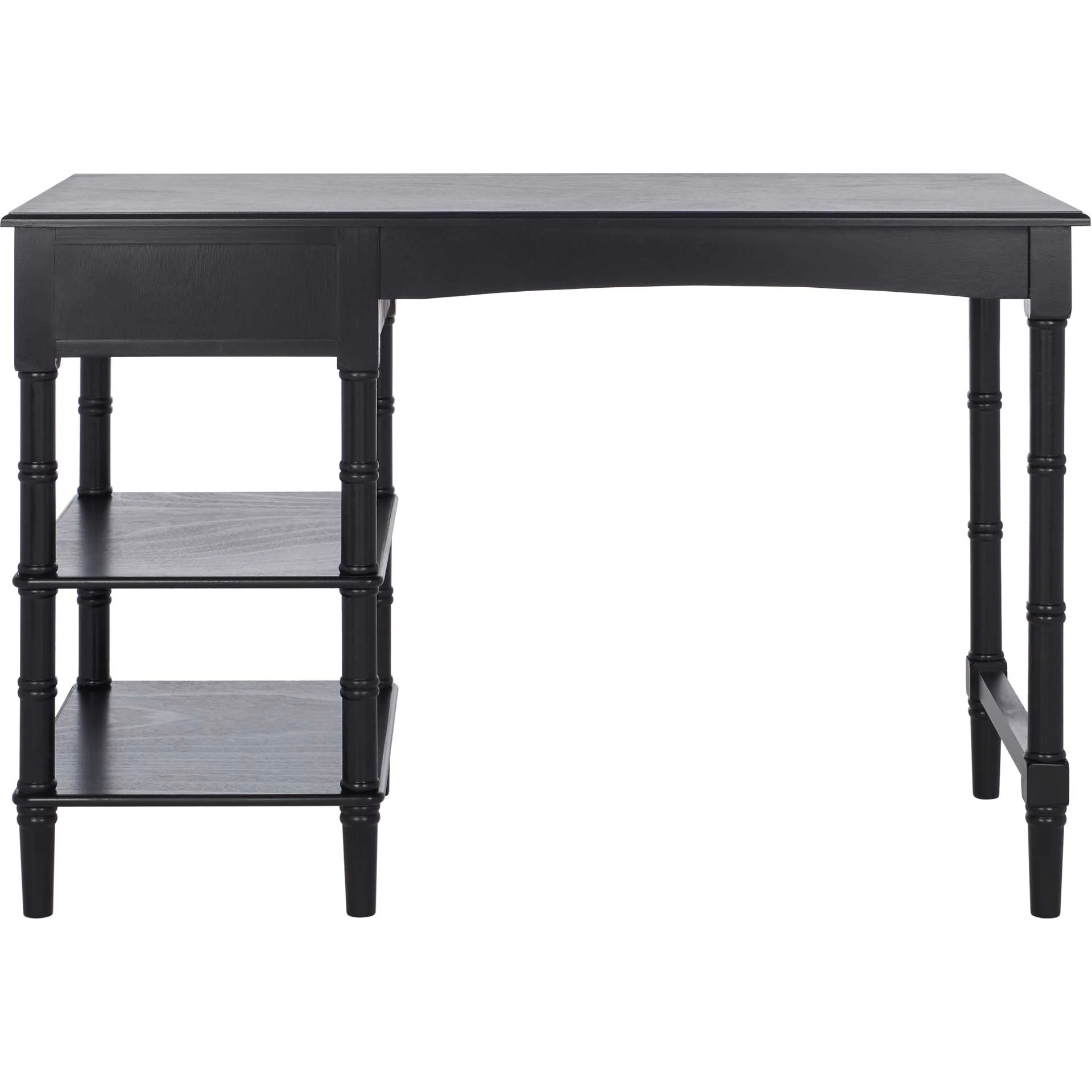 Hermina 1 Drawer 2 Shelf Desk Black - Image 3