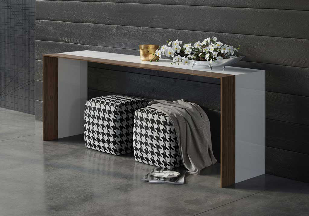 Hester Pouf Slate Houndstooth - Image 2