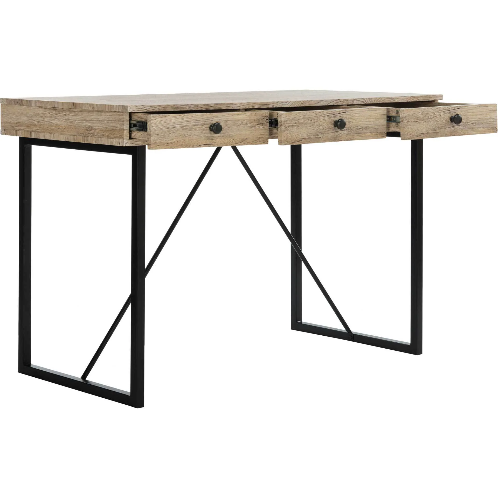 Hian 3 Drawer Desk - Image 2