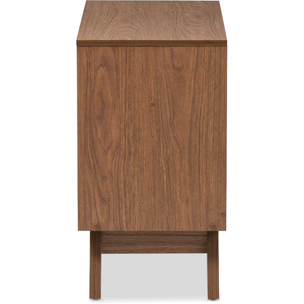 Hilson 3-Drawer Chest White/Walnut - Image 4