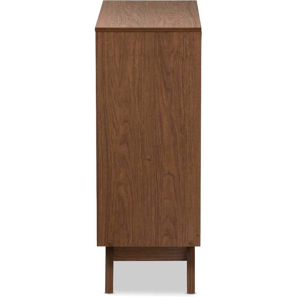 Hilson 5-Drawer Dresser White/Walnut - Image 4