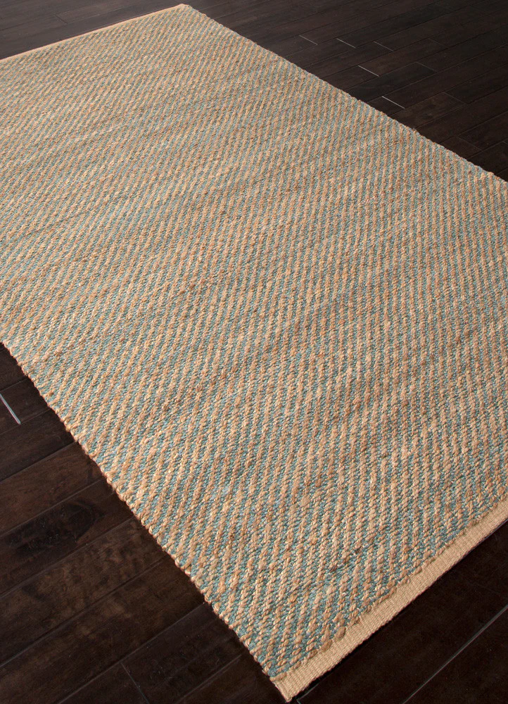 Himalaya Diagonal Weave Mineral Blue Area Rug - Image 2