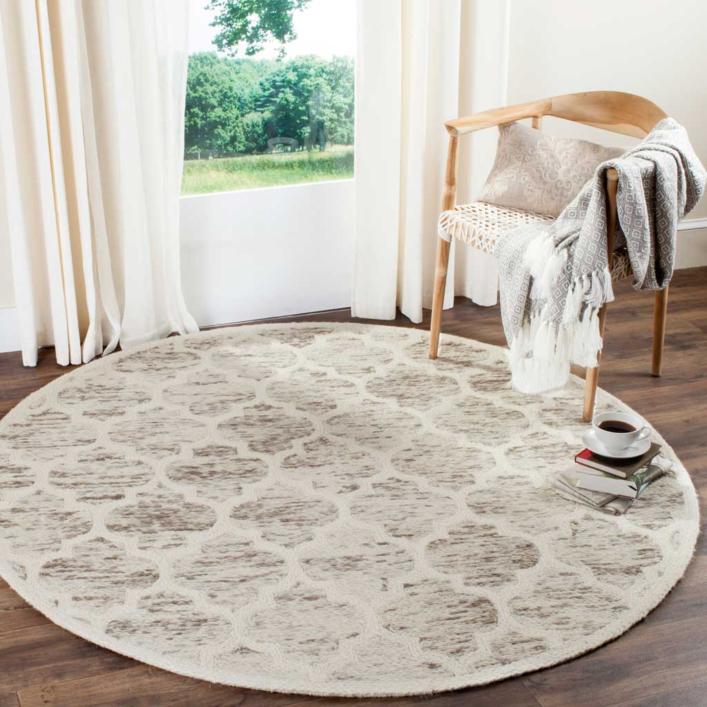 Himalaya Gray/Ivory Round Rug - Image 3