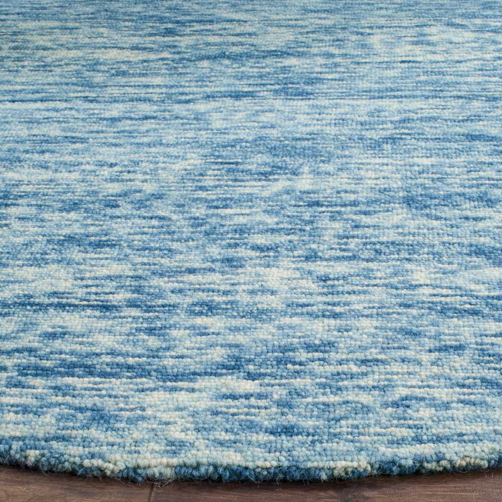 Himalaya Heathered Blue Round Rug - Image 2