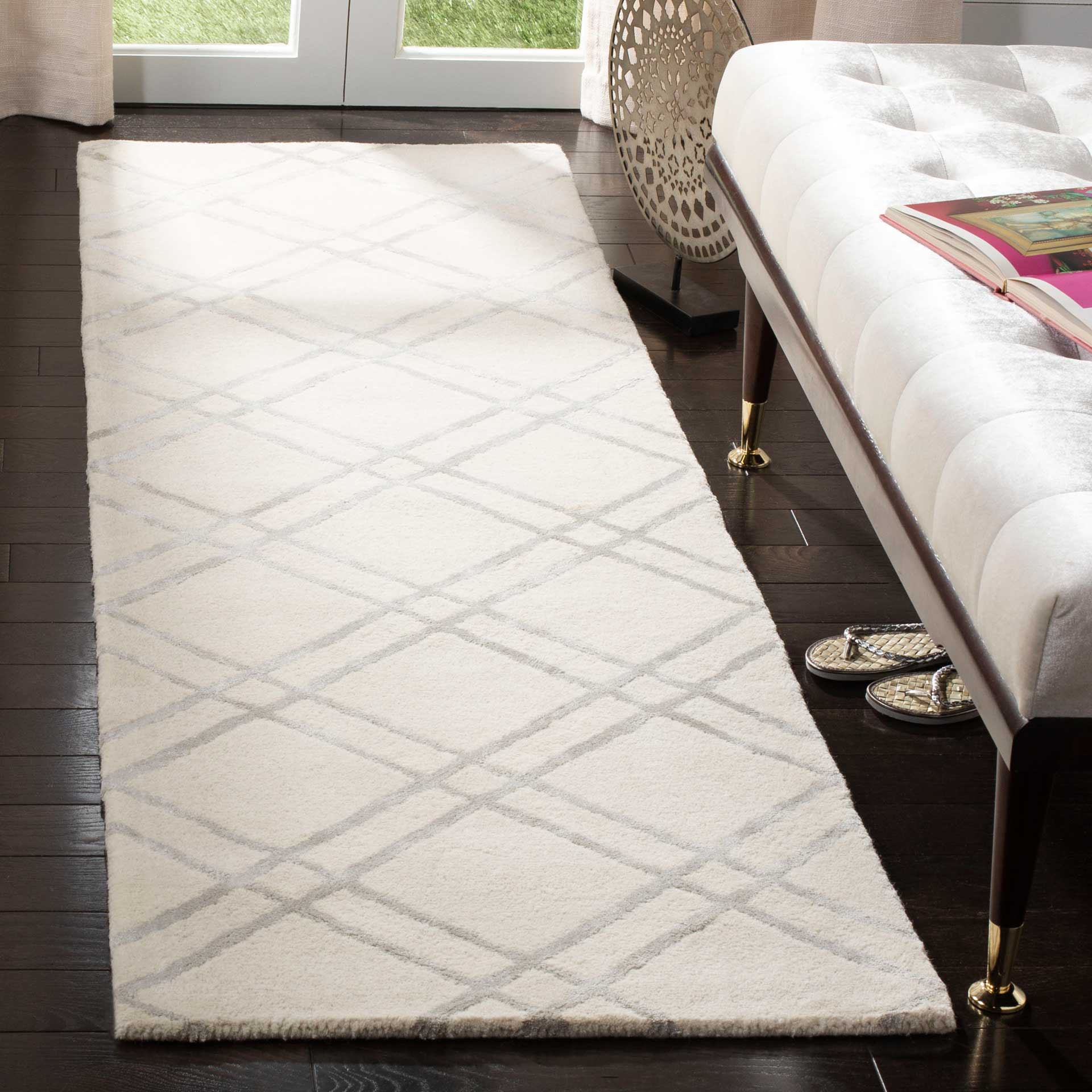 Himalaya Ivory/Silver Runner Rug - Image 2